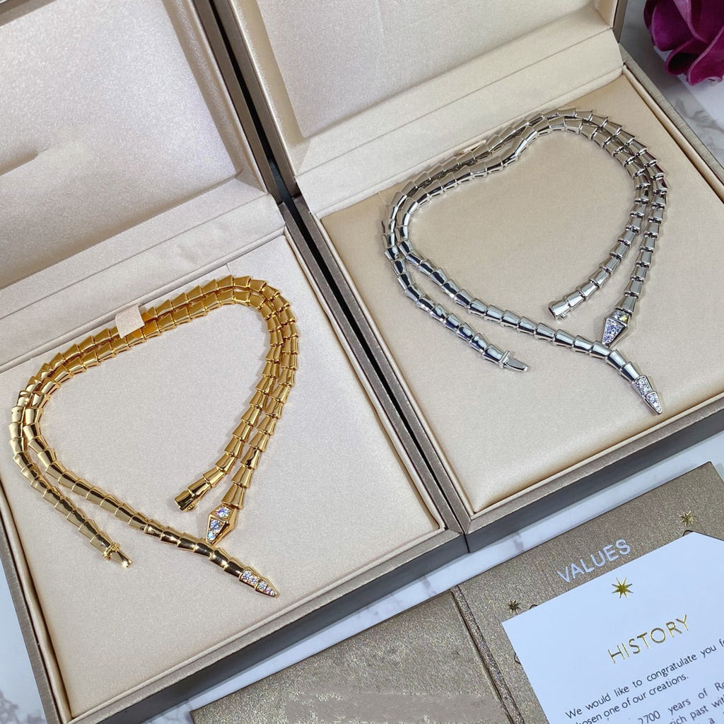 Bvlgari Serpenti Cubic Zirconia Necklace