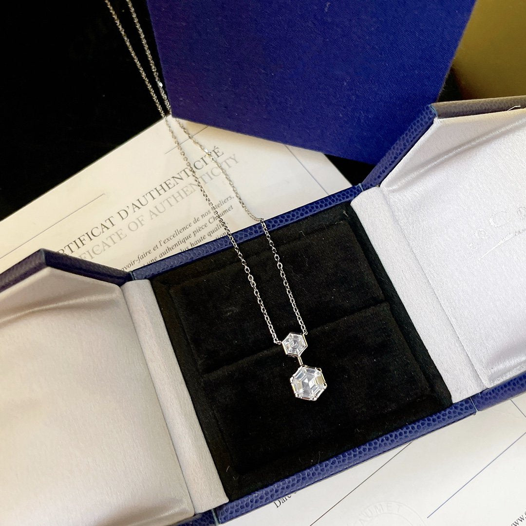 Chaumet Josephine Silver Cubic Zirconia Necklace - Style 2
