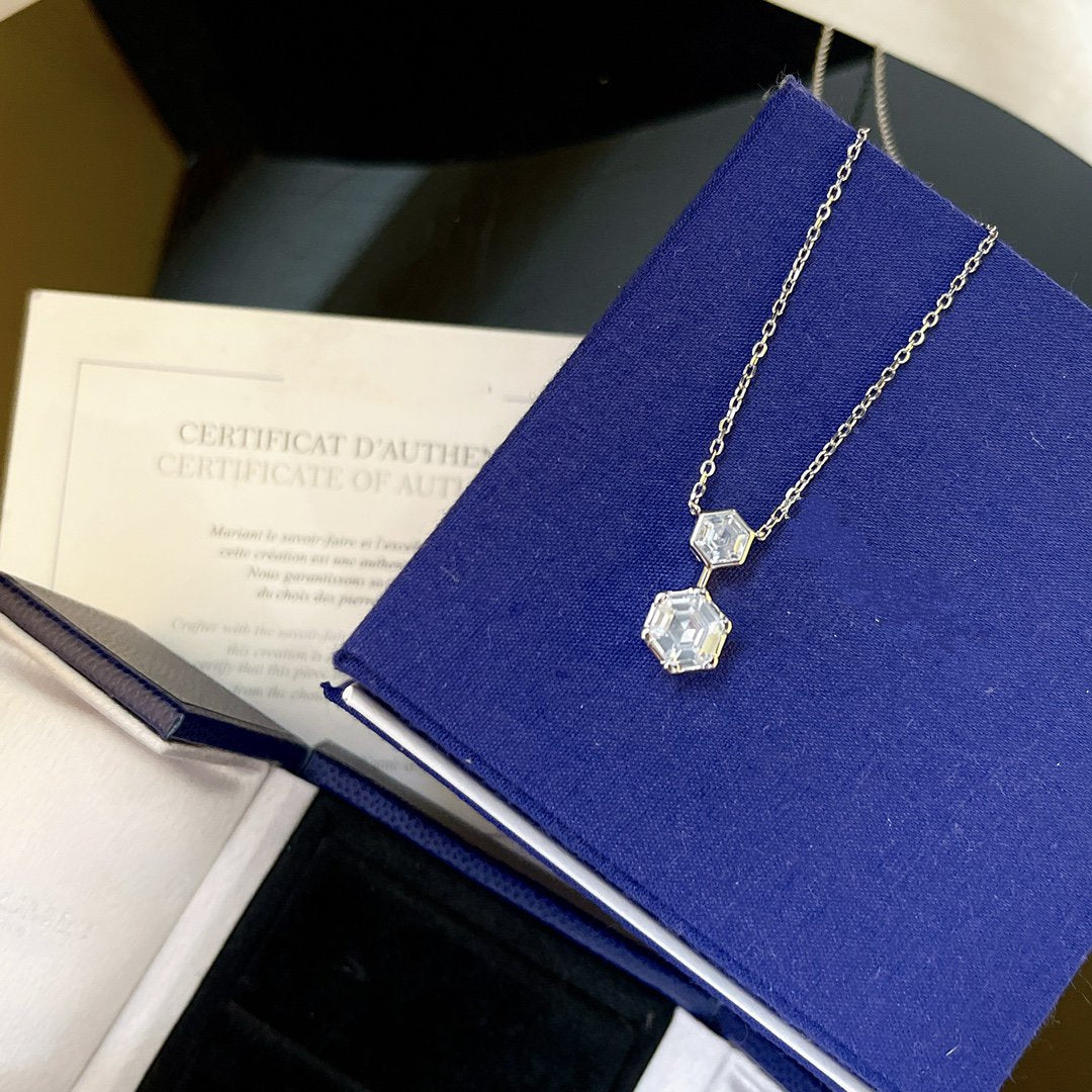 Chaumet Josephine Silver Cubic Zirconia Necklace - Style 2