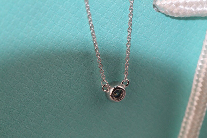 Tiffany Elsa Peretti Series Single Cubic Zirconia Simple Necklace