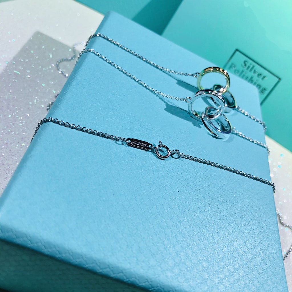 Tiffany Interlocking Circles Pendant Small Necklace