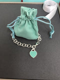 Tiffany Heart Tag Bracelet Silver Medium