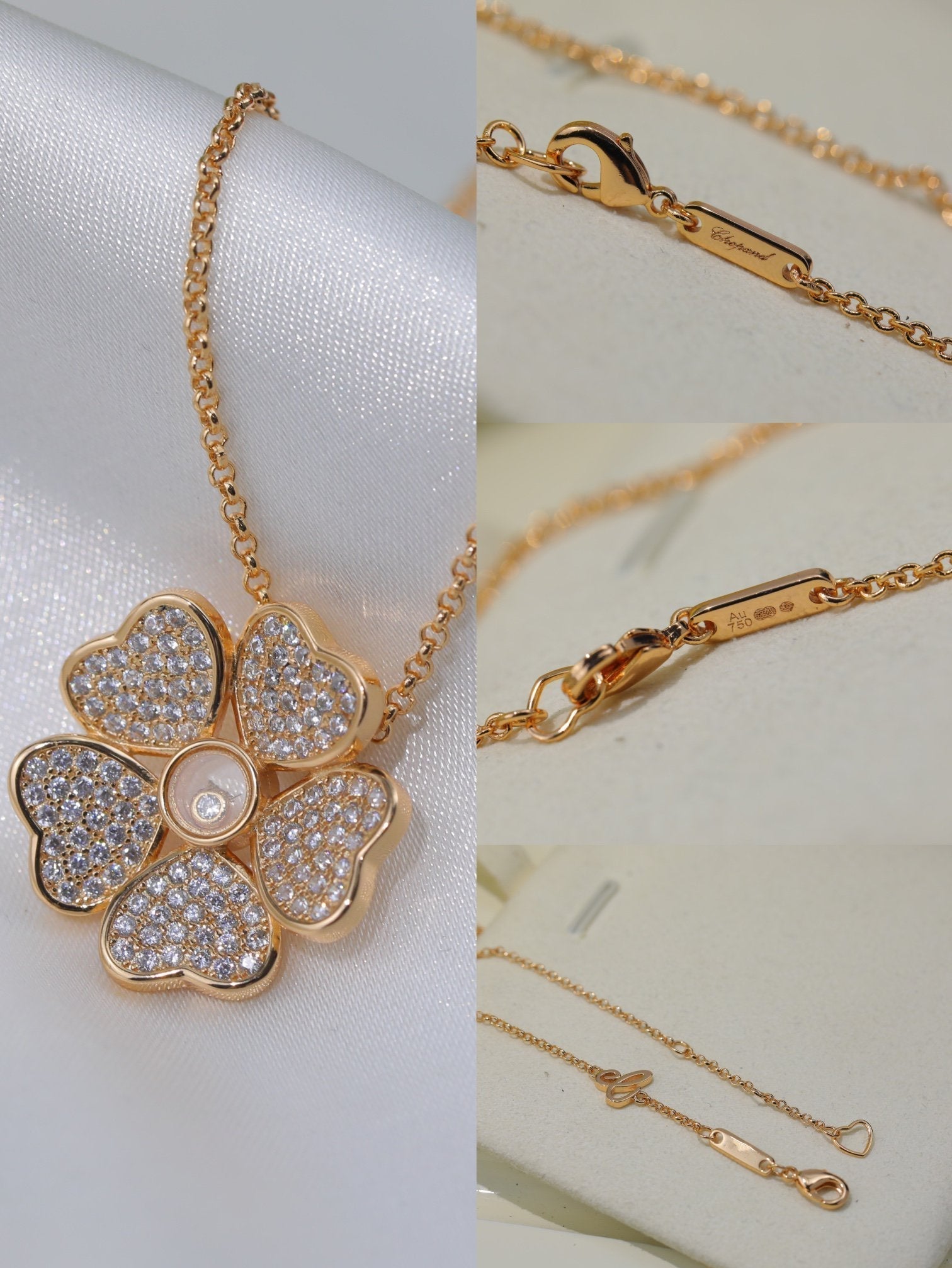Chopard Happy Pendant Cubic Zirconia Necklace