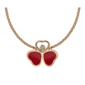 Chopard Happy Wing Carnelian Necklace 1 Cubic Zirconia