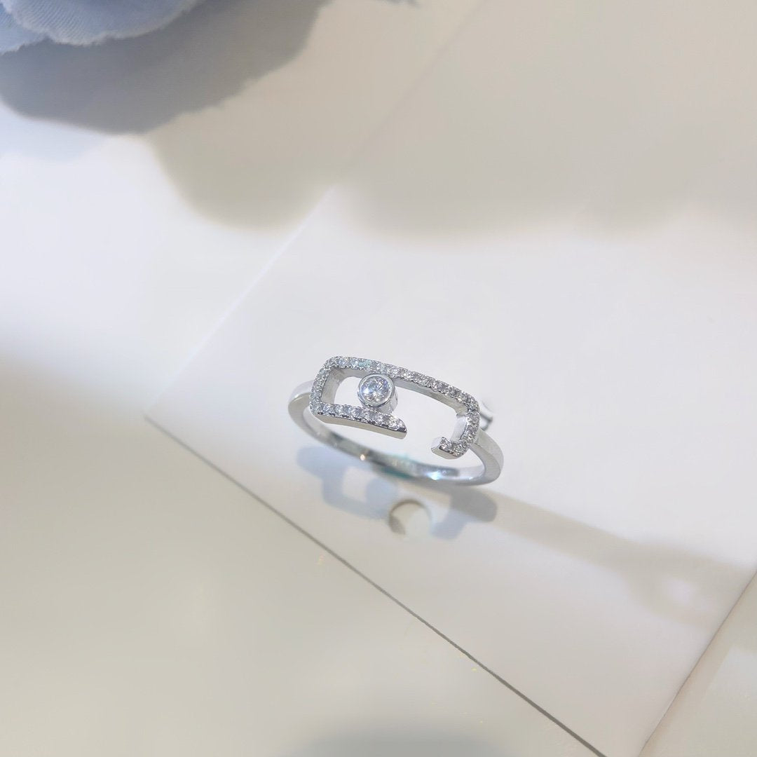 Messika Move Uno Open Ring Cubic Zirconia