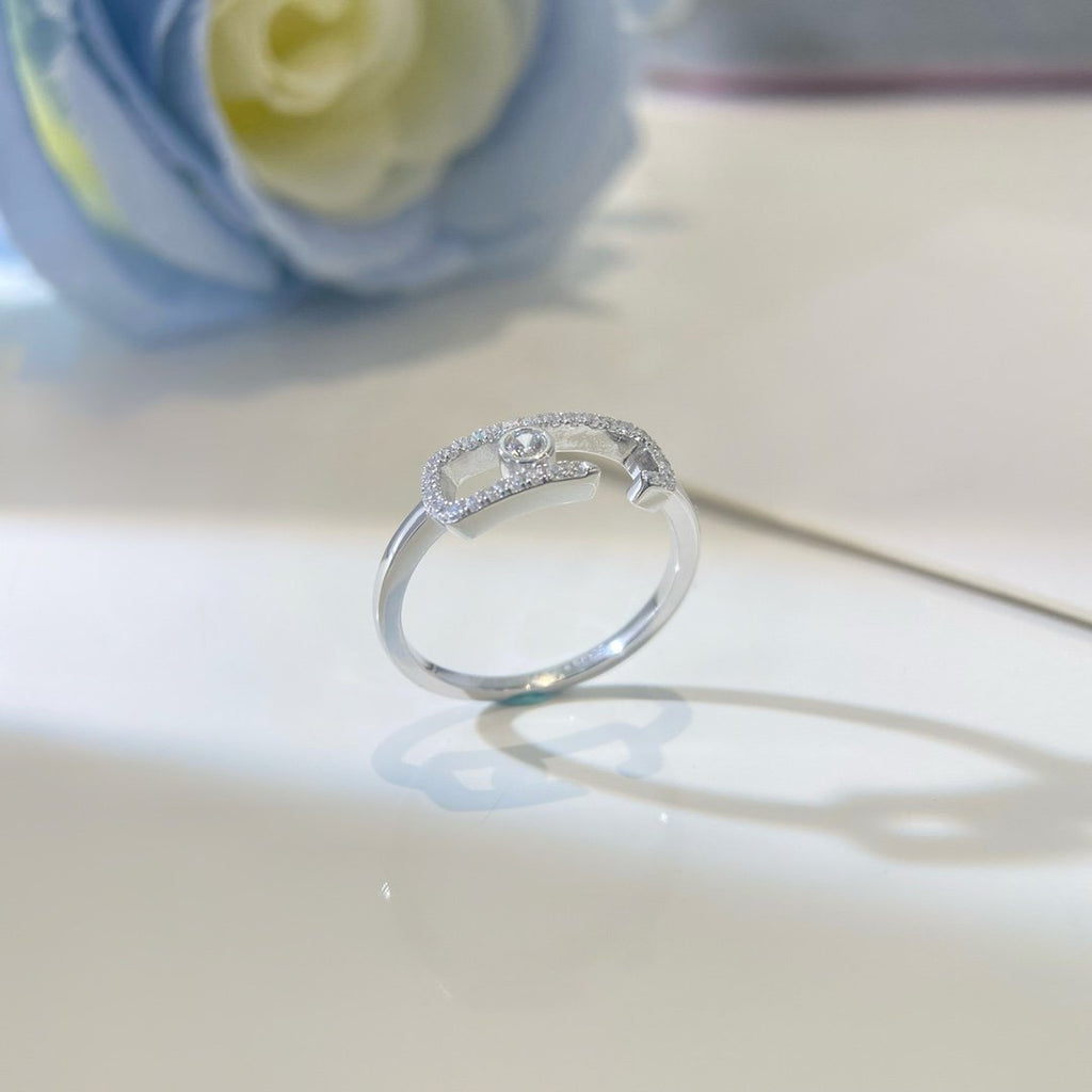 Messika Move Uno Open Ring Cubic Zirconia