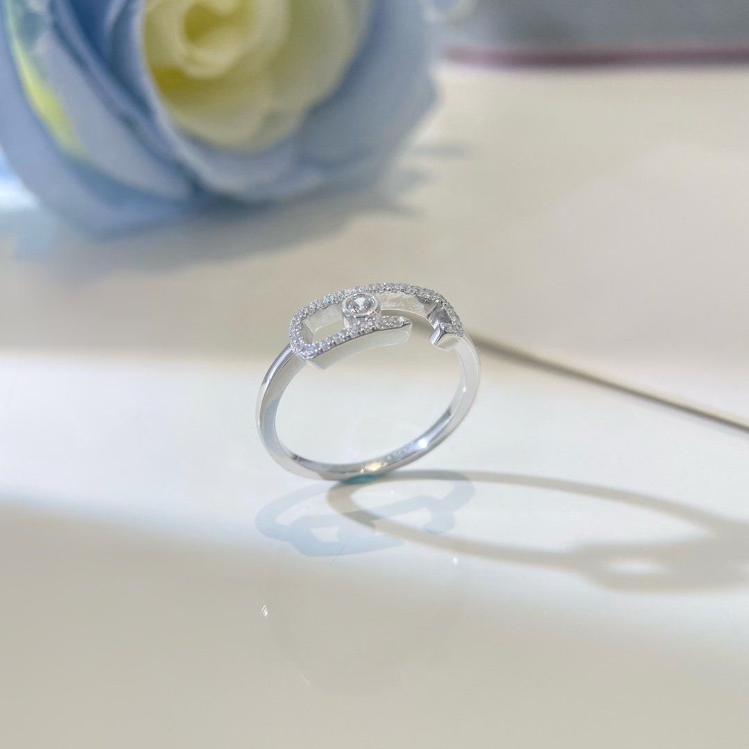 Messika Move Uno Open Ring Cubic Zirconia