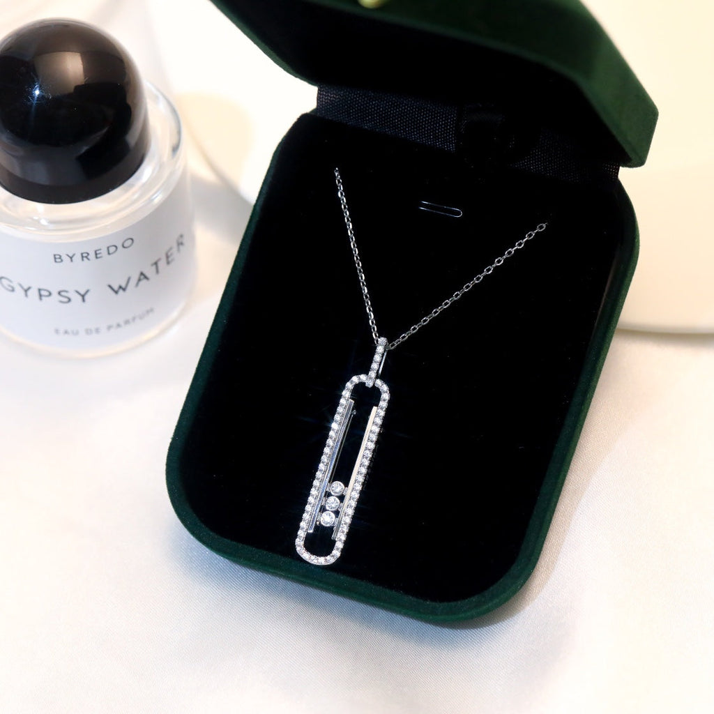 Messika Move 10th PM Silver Cubic Zirconia Necklace