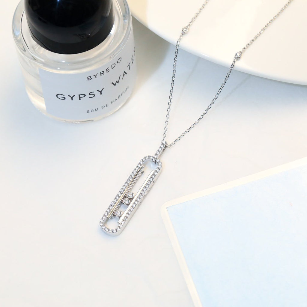 Messika Move 10th PM Silver Cubic Zirconia Necklace