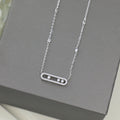 Messika Move Cubic Zirconia Paved Necklace