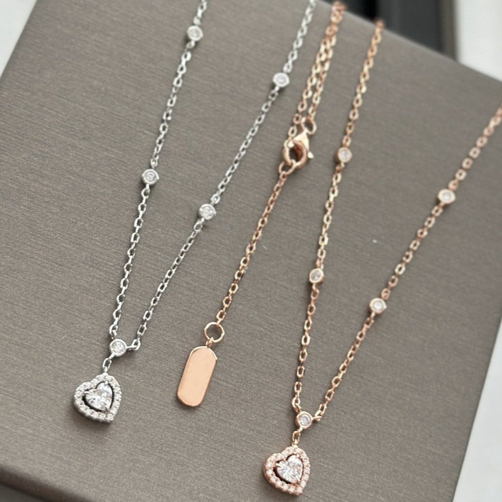Messika Joy Heart Cubic Zirconia Necklace