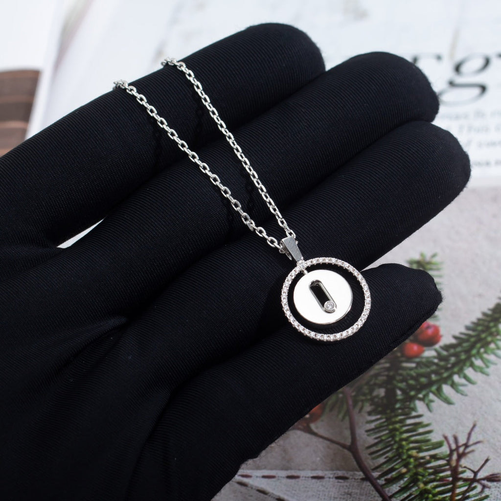 Messika Lucky Move PM Necklace Silver Cubic Zirconia