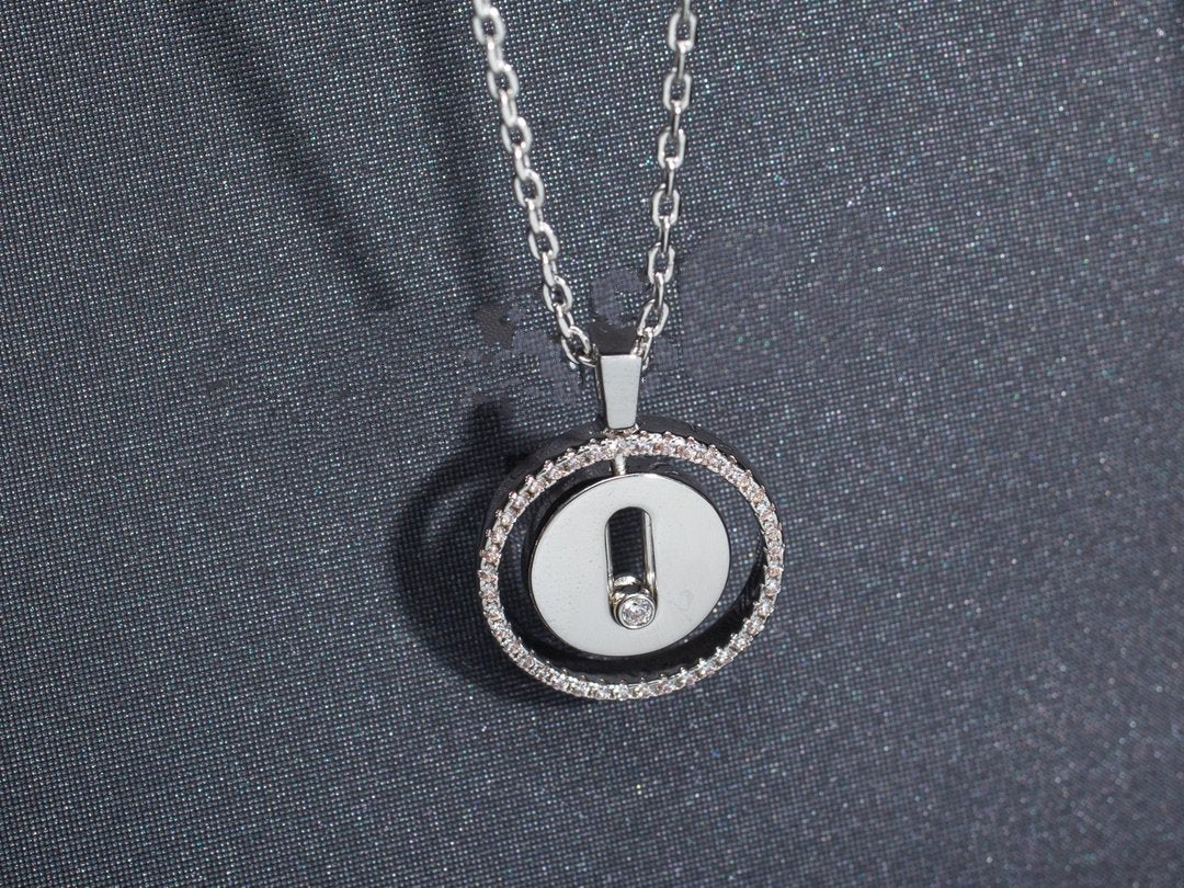 Messika Lucky Move PM Necklace Silver Cubic Zirconia