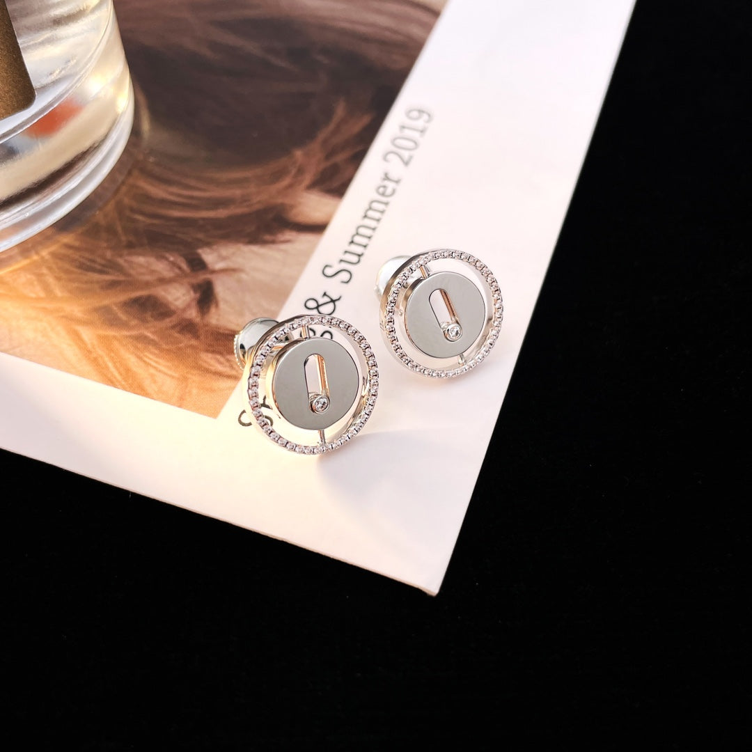 Messika Puces Lucky Move Cubic Zirconia Earrings