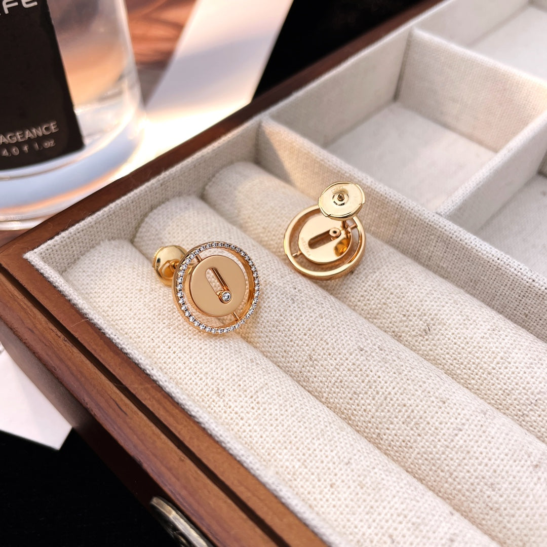 Messika Puces Lucky Move Cubic Zirconia Earrings