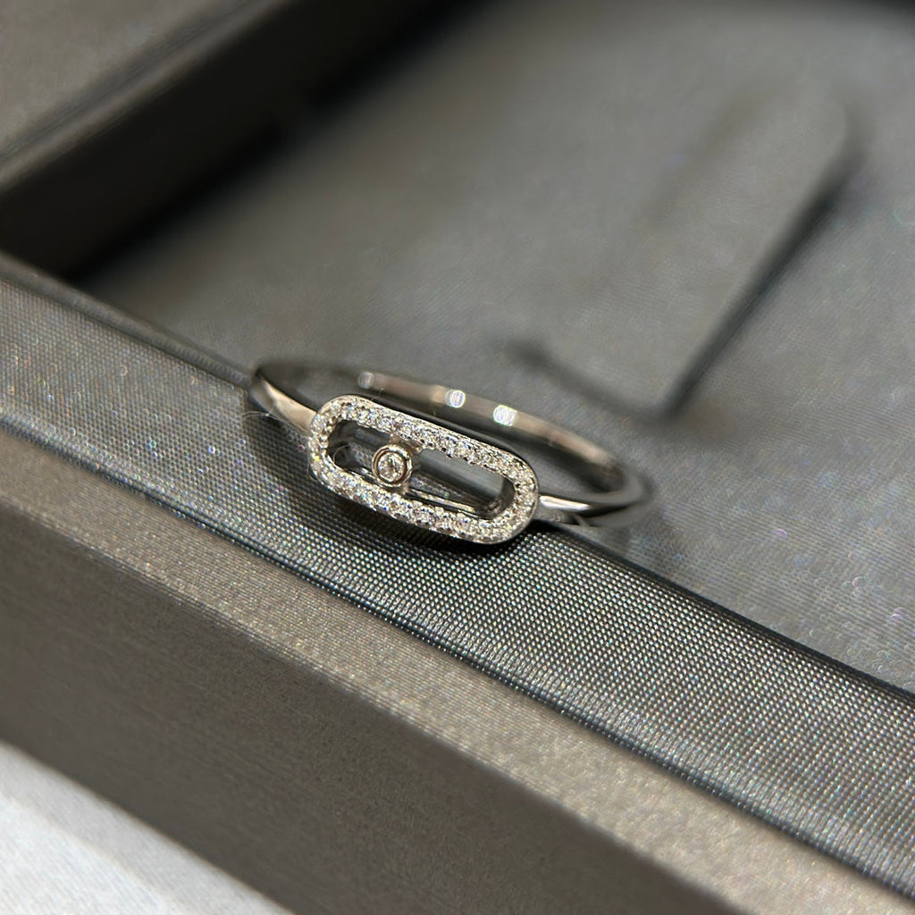 Messika Move Uno Silver Cubic Zirconia Ring