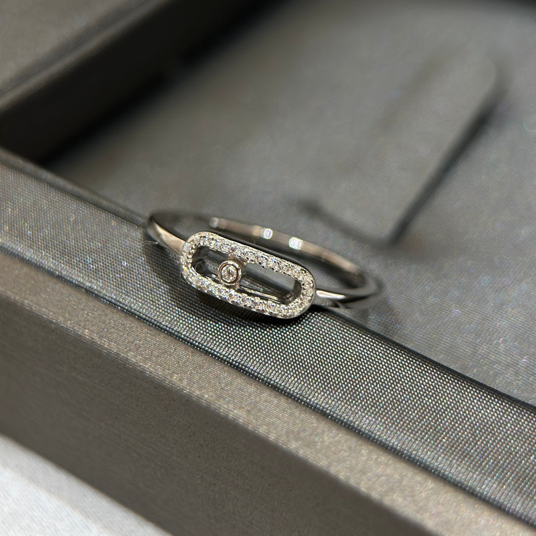 Messika Move Uno Silver Cubic Zirconia Ring