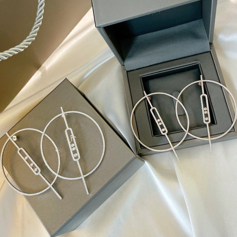 Messika Move Uno Earrings Cubic Zirconia