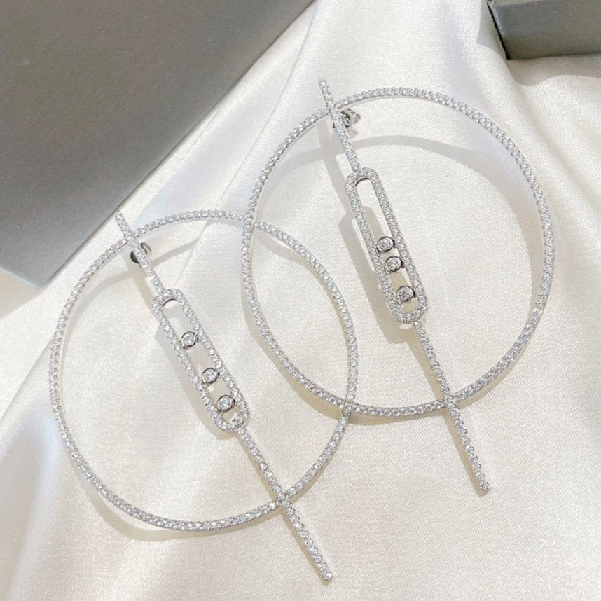 Messika Move Uno Earrings Cubic Zirconia