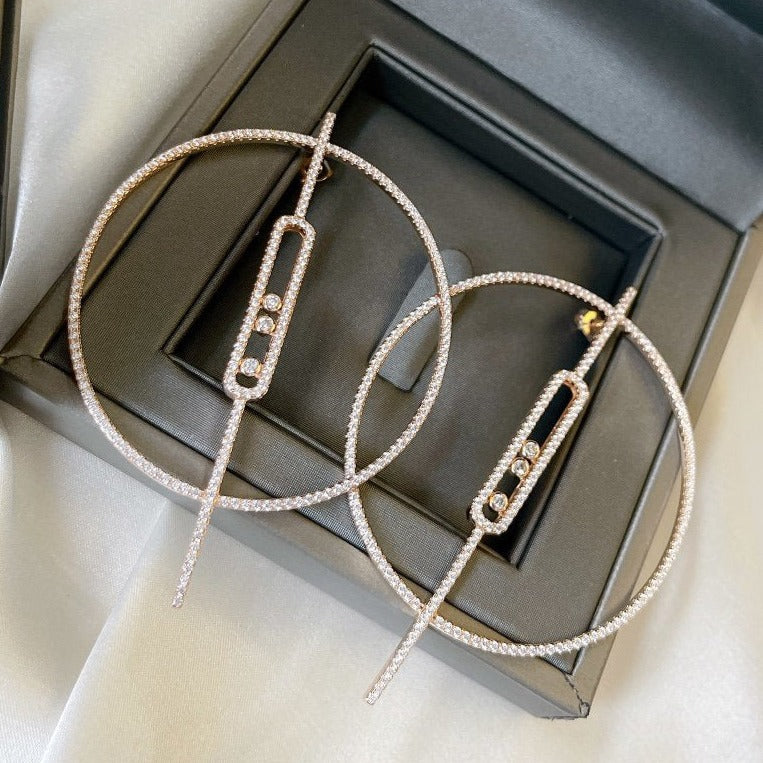 Messika Move Uno Earrings Cubic Zirconia