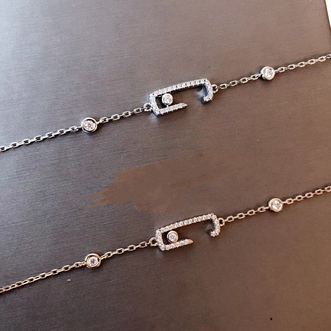 Messika Move Uno Open Cubic Zirconia Bracelet