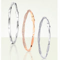 Graff Spiral Paved Cubic Zirconia Bangle Bracelet