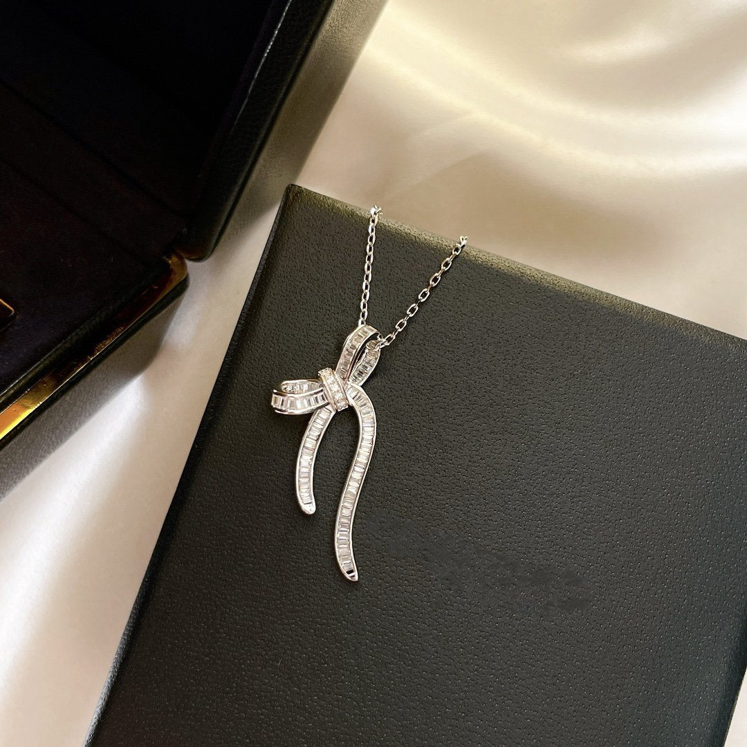Graff Gra Silver Cubic Zirconia Paved Necklace