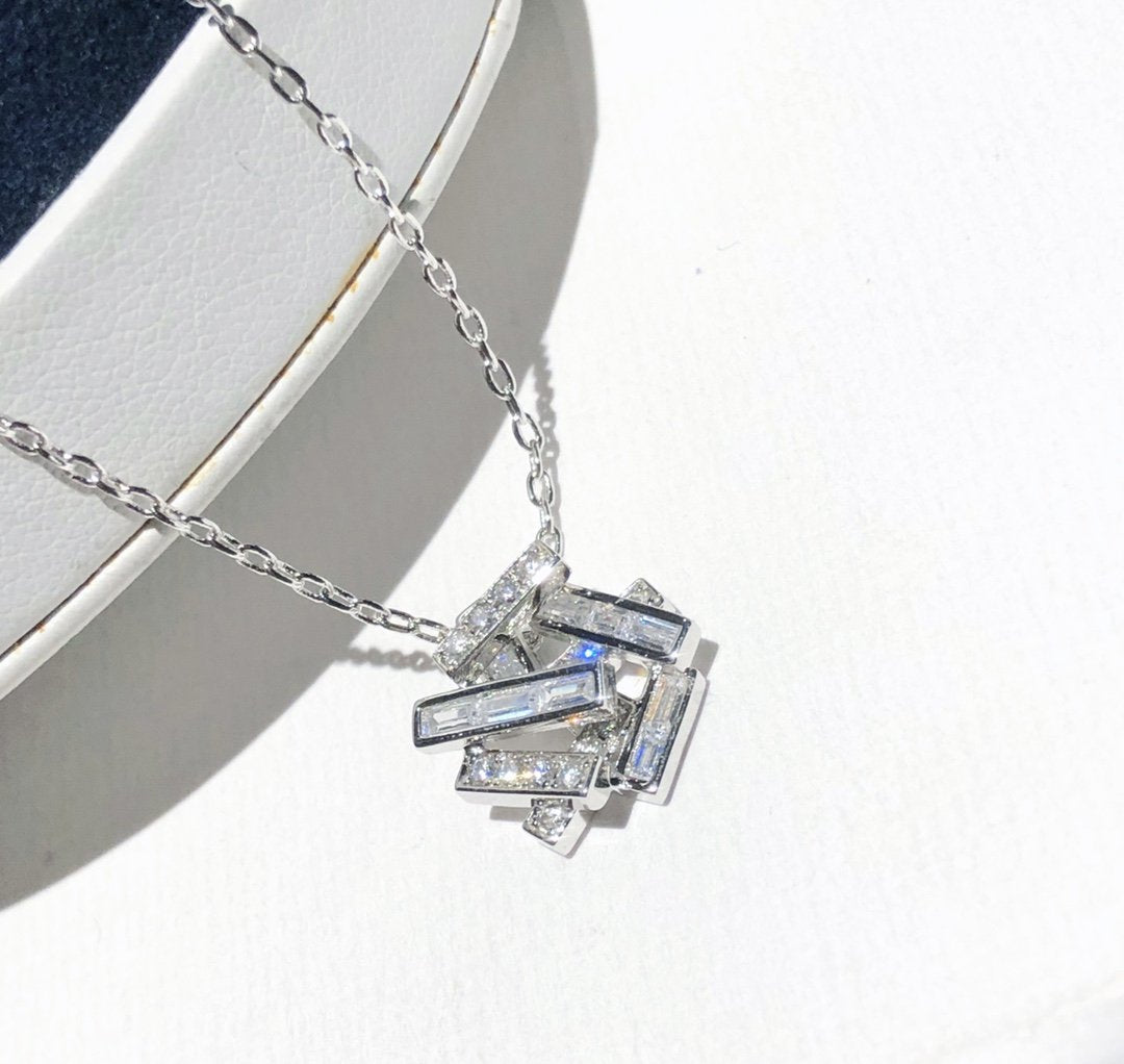 Graff Threads Silver Cubic Zirconia Necklace