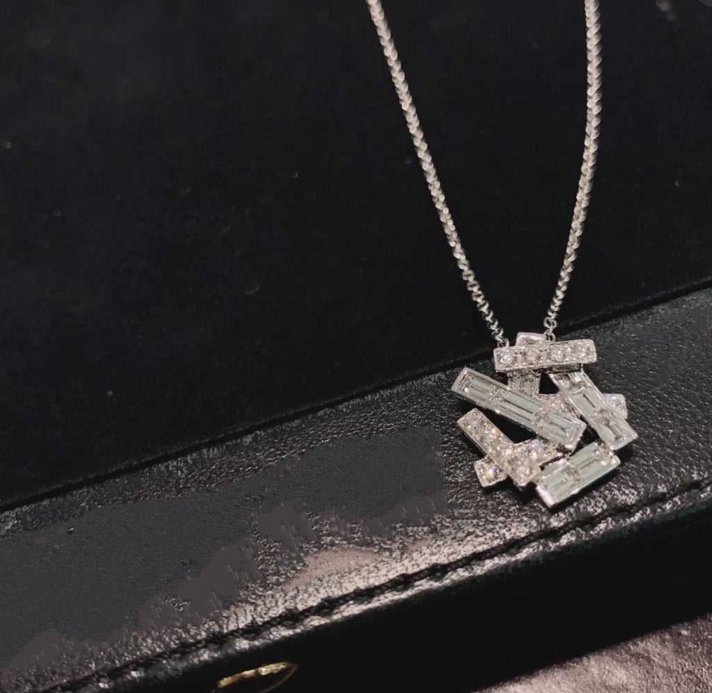 Graff Threads Silver Cubic Zirconia Necklace
