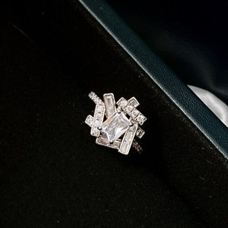 Graff Threads Silver Cubic Zirconia Ring