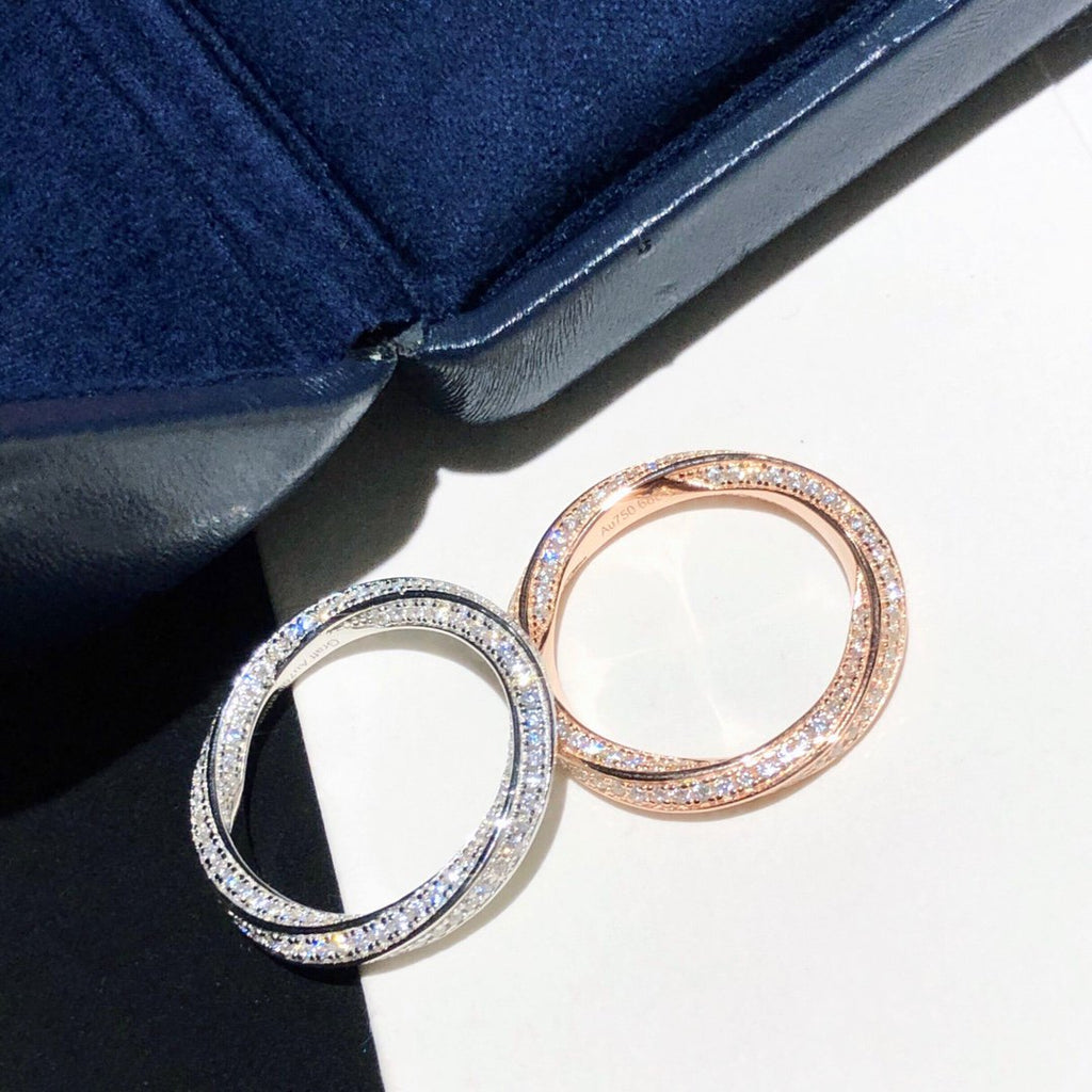 Graff Spiral Paved Cubic Zirconia Band Ring