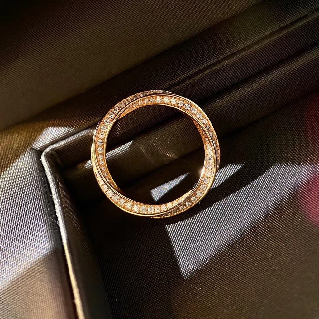 Graff Spiral Paved Cubic Zirconia Band Ring
