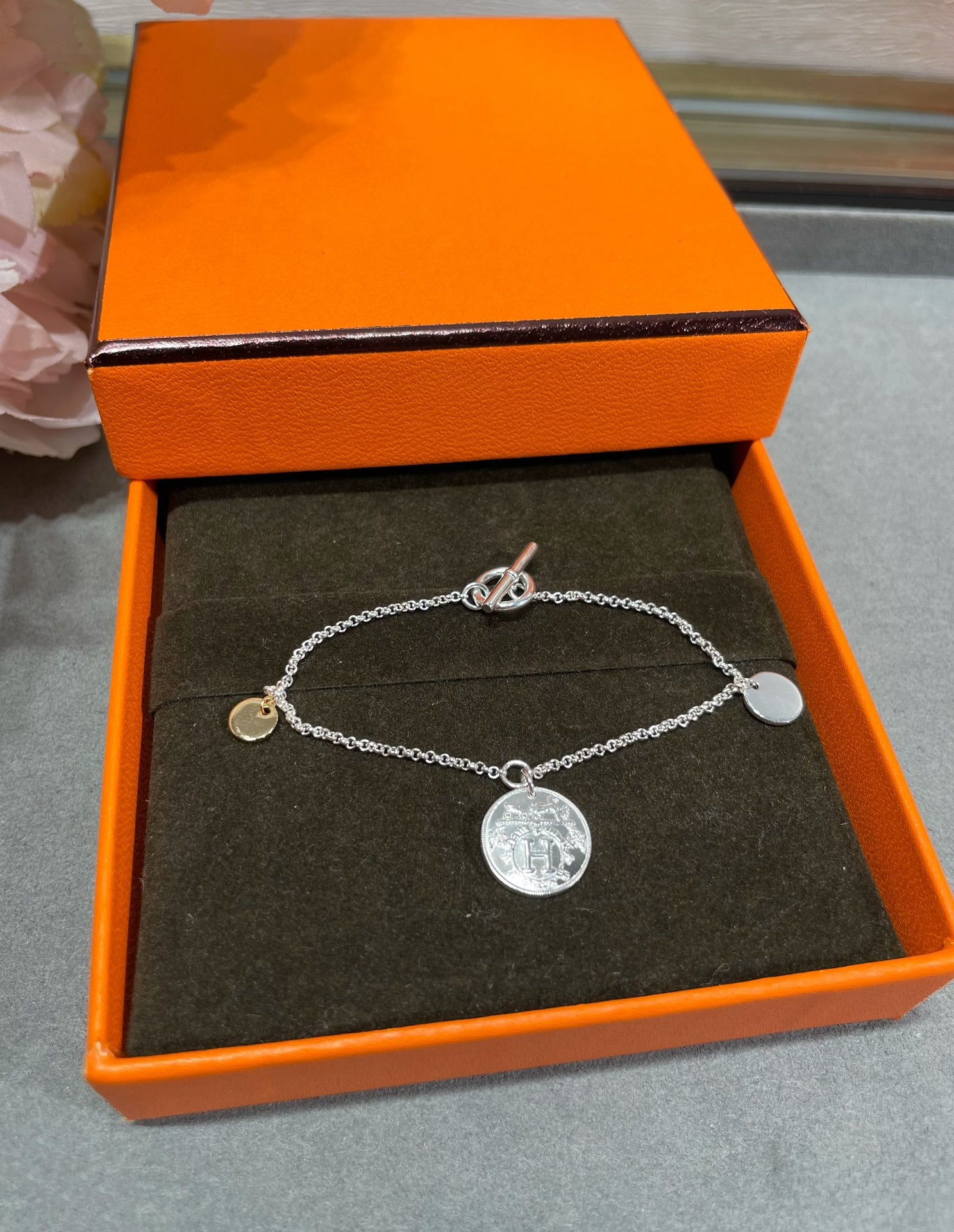 Hermes HM Coin Bracelet
