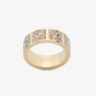 Fendi FF Ring Gold Diamond