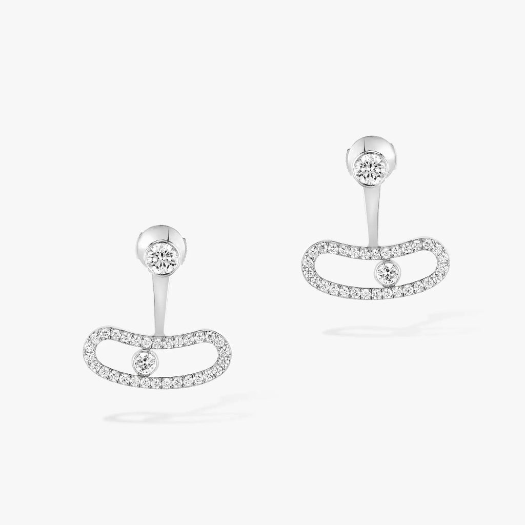 Messika Move Uno Silver Cubic Zirconia Earrings