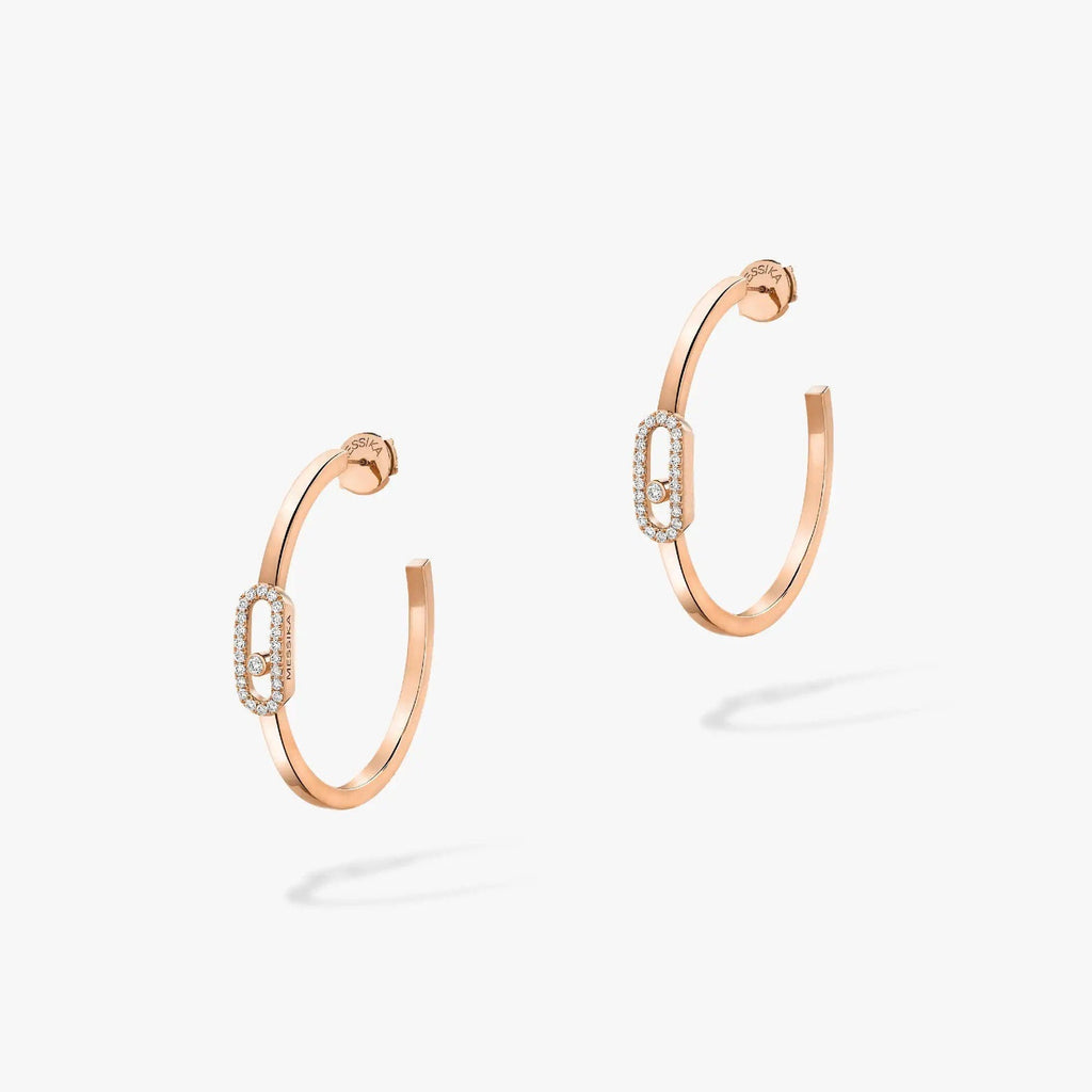 Messika Creoles Move Uno PM Cubic Zirconia Earrings