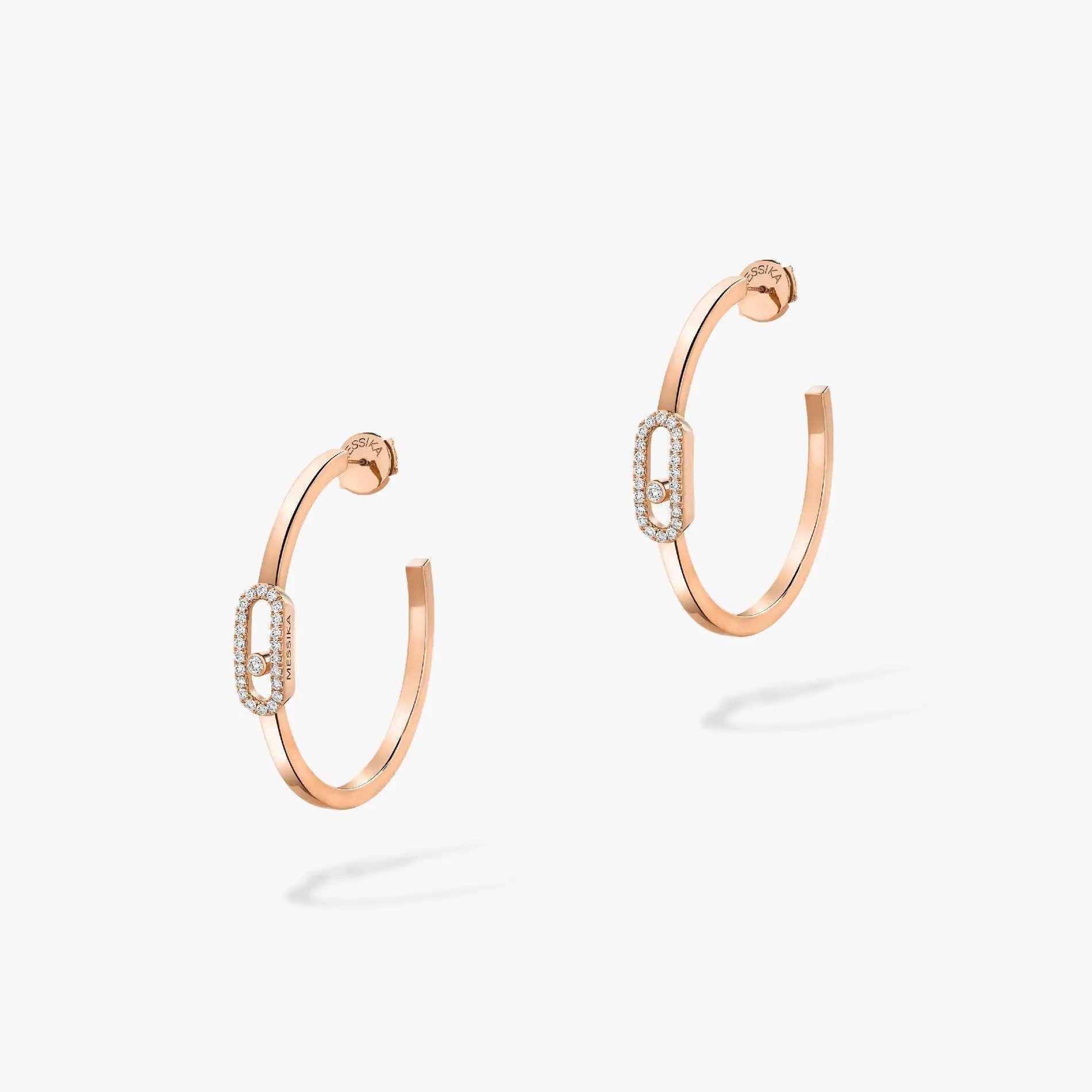 Messika Creoles Move Uno PM Cubic Zirconia Earrings