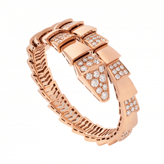 Bvlgari Serpenti Bracelet Pink Gold Cubic Zirconia 1