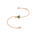 Bvlgari Dream Bracelet Malachite Pink Gold Cubic Zirconia