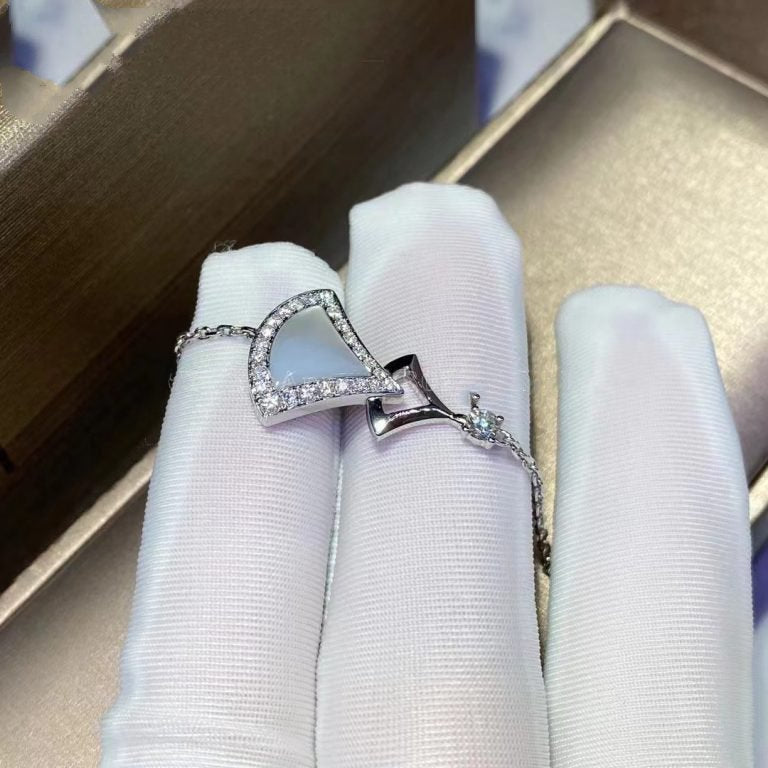 Bvlgari Dream Bracelet White MOP Silver Cubic Zirconia