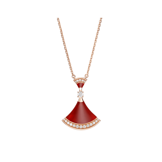 Bvlgari Dream Necklace Carnelian Cubic Zirconia