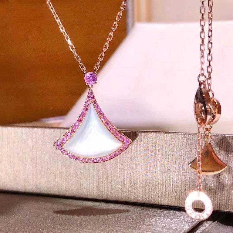 Bvlgari Dream Necklace MOP Cubic Zirconia Pink