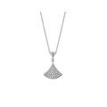 Bvlgari Dream Necklace Silver Full Cubic Zirconia