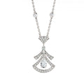 Bvlgari Dream Necklace White Cubic Zirconia Silver