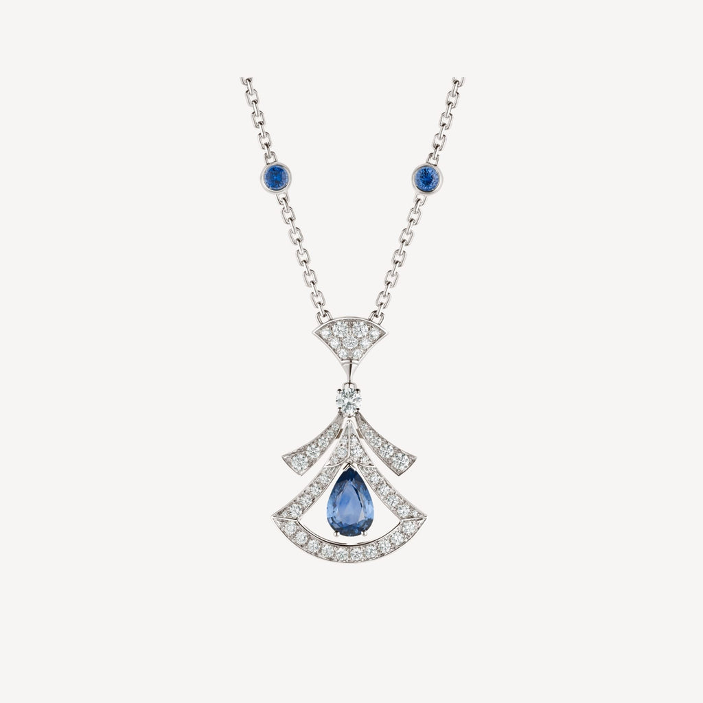 Bvlgari Dream Necklace Agate Cubic Zirconia Silver