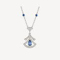 Bvlgari Dream Necklace Agate Cubic Zirconia Silver