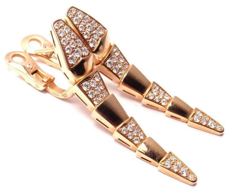 Bvlgari Serpenti Cubic Zirconia Earrings