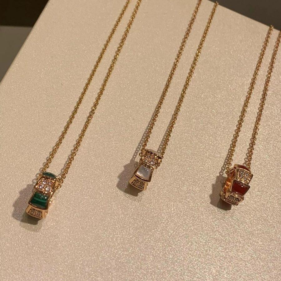 Bvlgari Serpenti Pendant Cubic Zirconia Necklace - 358884