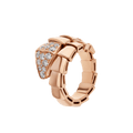 Bvlgari Serpenti Ring Pink Gold Cubic Zirconia