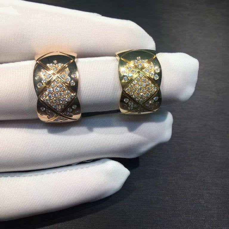Chanel Crush Ring Pink Gold Cubic Zirconia